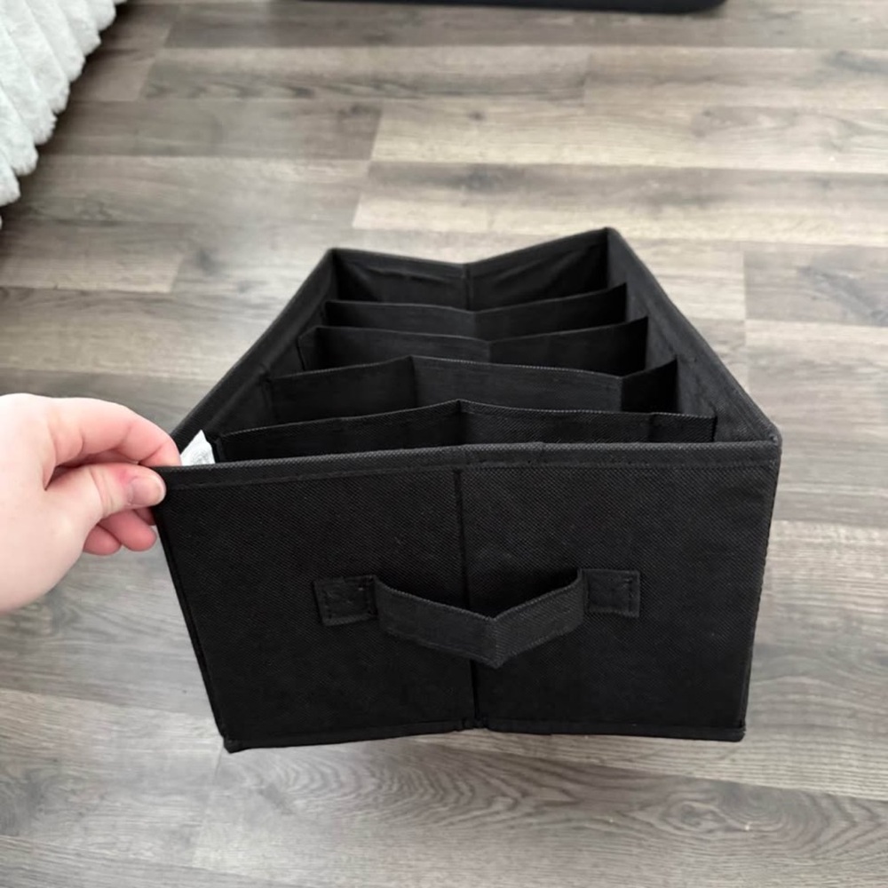 Black Foldable Storage Organizer